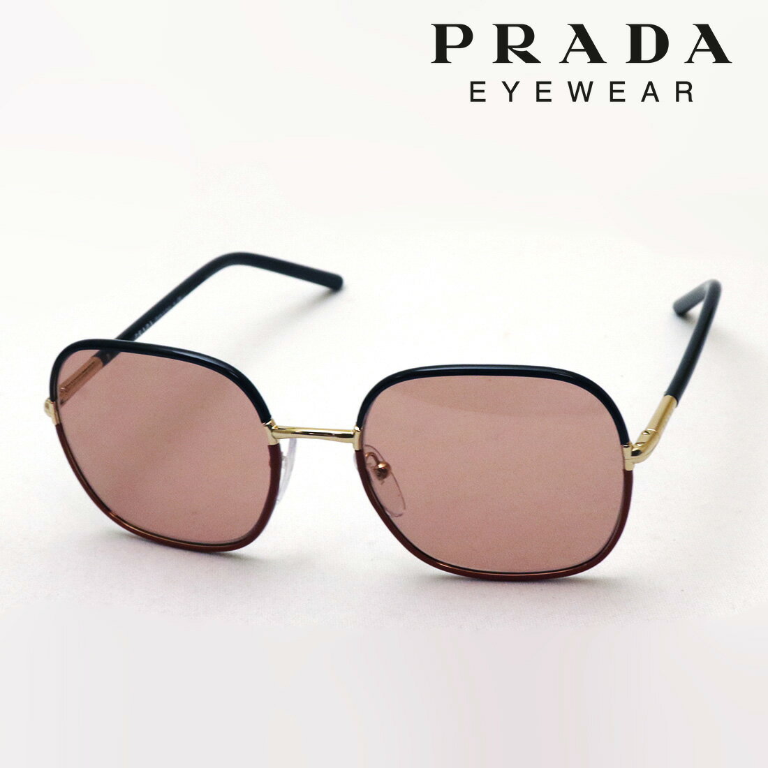 【プラダ サングラス 正規販売店】 PRADA PR67XS 01H1P1 55 レディース CATWALK Made In Italy スクエア ブラック系