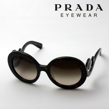 プレミア生産終了モデル 【プラダ サングラス 正規販売店】 Made In Italy PRADA PR27NSA 2AU6S1 ミニマルバロック サングラス 丸 レディース シェイプ