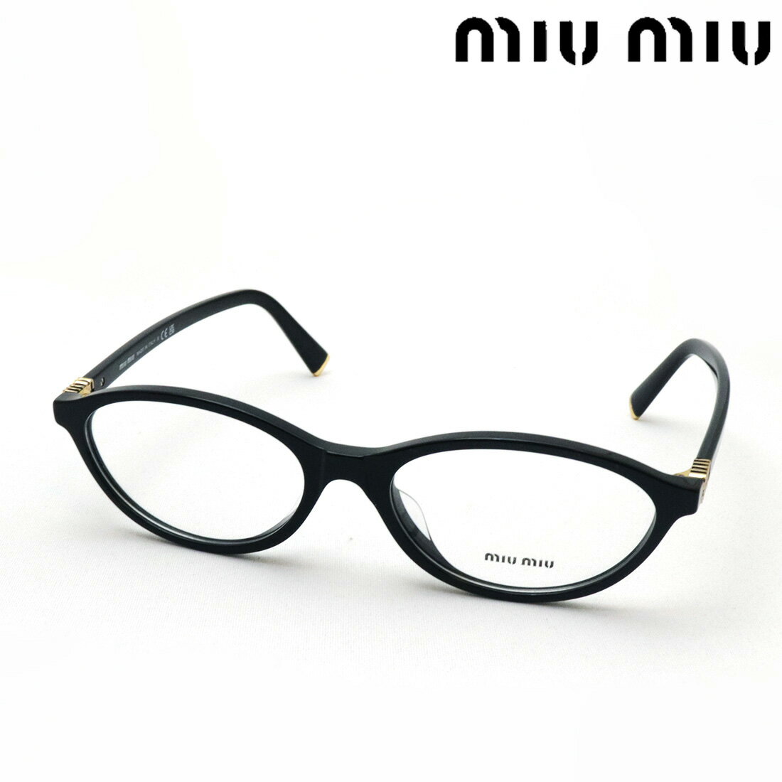 【ミュウミュウ メガネ 正規販売店】 miumiu MU09XVF 16K1O1 55 伊達メガネ 度付き ブルーライト カッ..