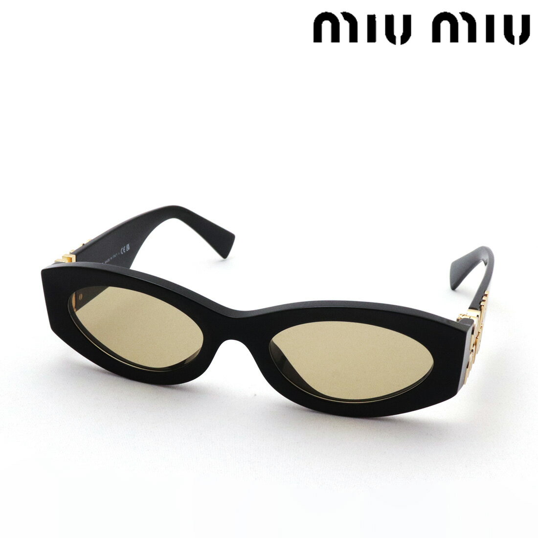 【ミュウミュウ サングラス 正規販売店】 miumiu MU11WS 16K10R 54 レディース Made In Italy オーバル ブラック系