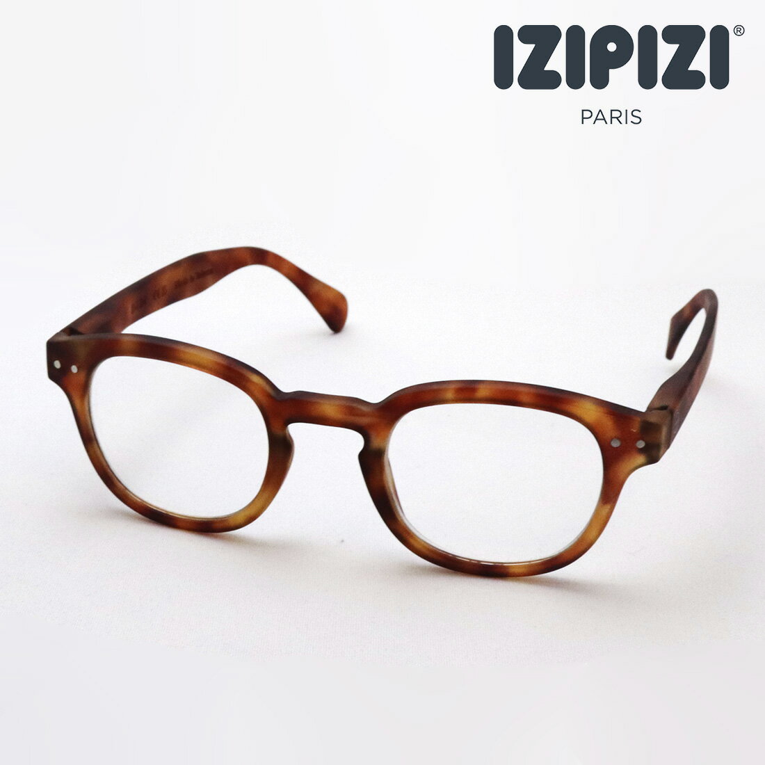 NewModel 【イジピジ 正規販売店】 IZIPIZI 老眼鏡 リーディンググラス シニアグラス SC LMS #Cモデル C238 女性 男性 おしゃれ ボストン トータス系