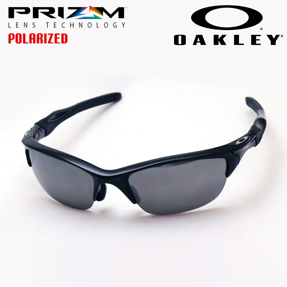 NewModel 【オークリー公認店】 オークリー 偏光サングラス OO9153-25 ハーフジャケット2.0 アジアフィット プリズム OAKLEY HALF JACKET2.0 ASIA FIT PRIZM SPORT スクエア ブラック系