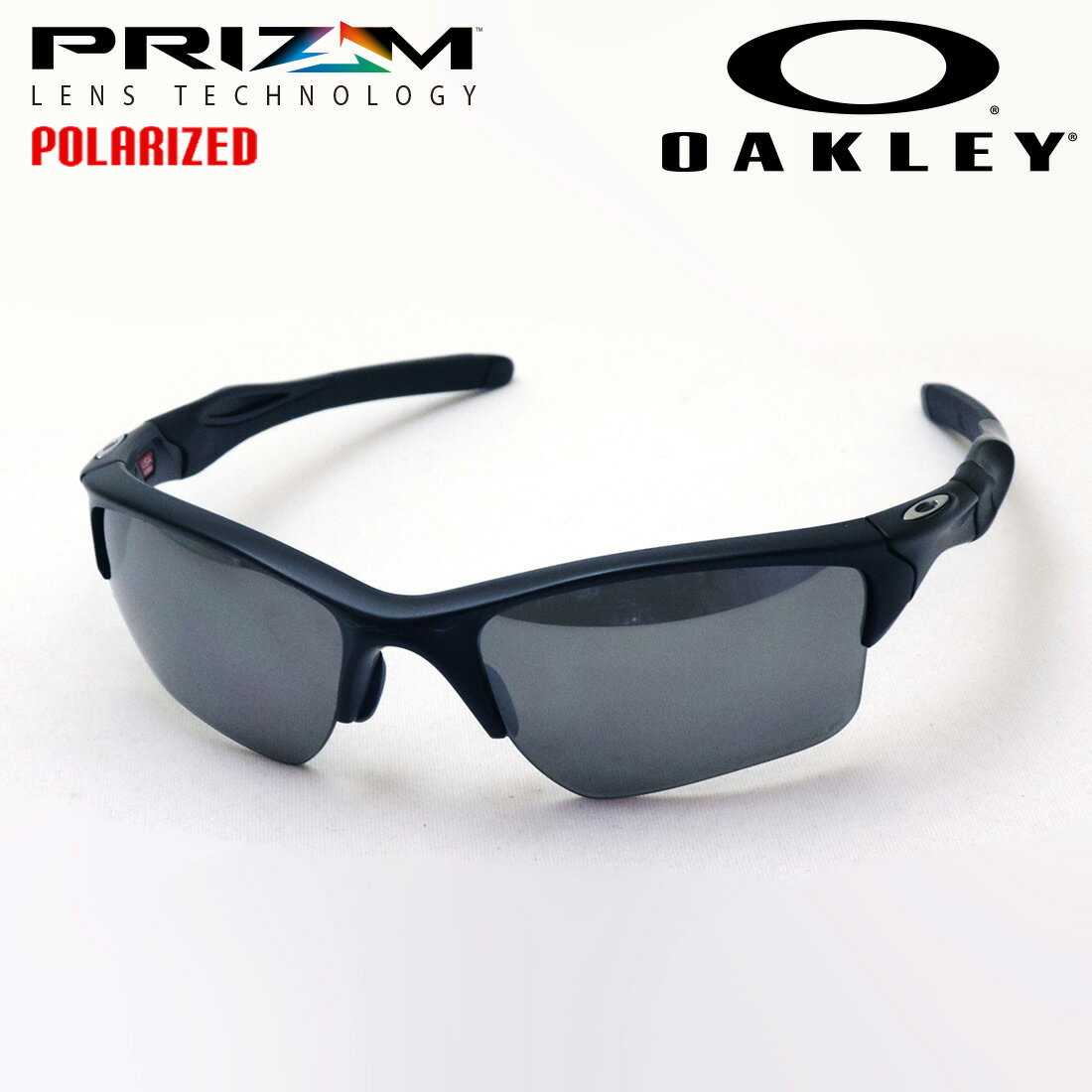 NewModel 【オークリー公認店】 オークリー 偏光サングラス OO9154-65 ハーフジャケット2.0XL プリズム アジアフィット OAKLEY HALF JACKET2.0XL PRIZM ASIA FIT SPORT スクエア ブラック系