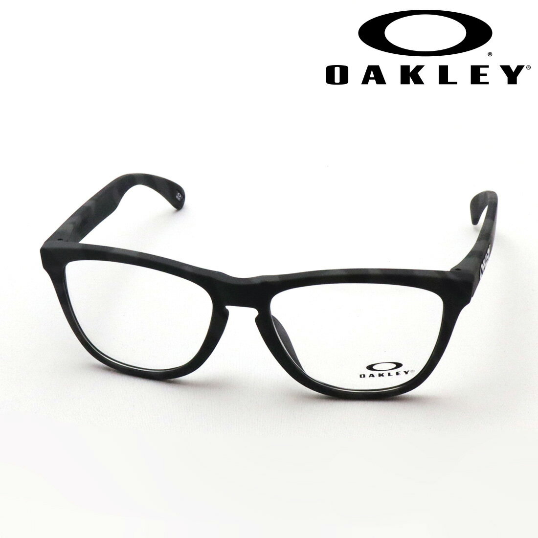  オークリー メガネ OX8137A 0454 伊達メガネ 度付き ブルーライト カット 眼鏡 フロッグスキン OAKLEY FROGSKINS RX ウェリントン ブラック系
