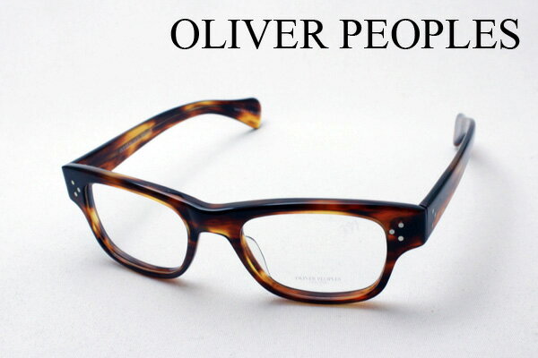 【OLIVER PEOPLES】 オリバーピープルズ メガネ 伊達メガネ 度付き ブルーライト カット 眼鏡 OV5165 1095 ALBERT J Made In Italy スクエア トータス系