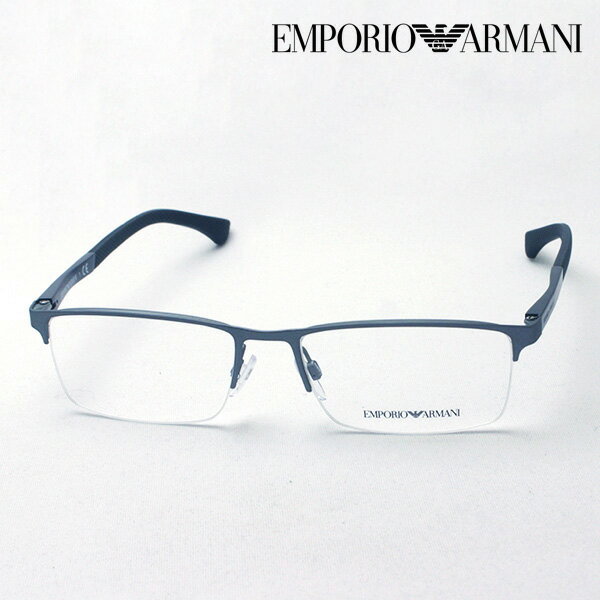 大ヒットモデル  EMPORIO ARMANI EA1041 3130 メガネ 伊達メガネ 度付き ブルーライト カット 眼鏡 エンポリオ アルマーニ ハーフリム