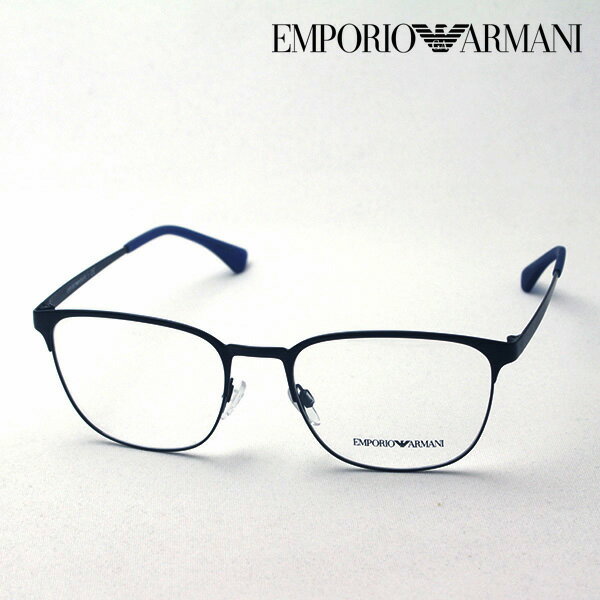 プレミア生産終了モデル 【エンポリオアルマーニ メガネ 正規販売店】 EMPORIO ARMANI EA1081 3001 メガネ 伊達メガネ 度付き ブルーライト カット 眼鏡 エンポリオ アルマーニ スクエア