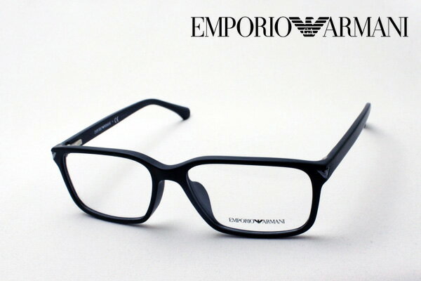 大ヒットモデル  EMPORIO ARMANI EA3072F 5042 メガネ 伊達メガネ 度付き ブルーライト カット 眼鏡 黒縁 エンポリオ アルマーニ スクエア