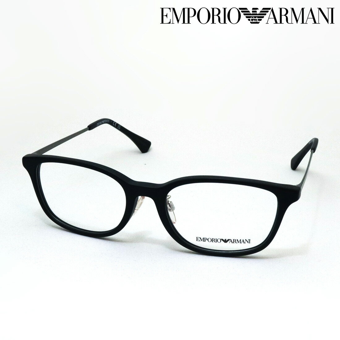 プレミア生産終了モデル 【エンポリオアルマーニ メガネ 正規販売店】 EMPORIO ARMANI EA3217D 5001 52 メガネ 伊達メガネ 度付き ブルーライト カット 眼鏡 エンポリオ アルマーニ スクエア ブラック系(4)
