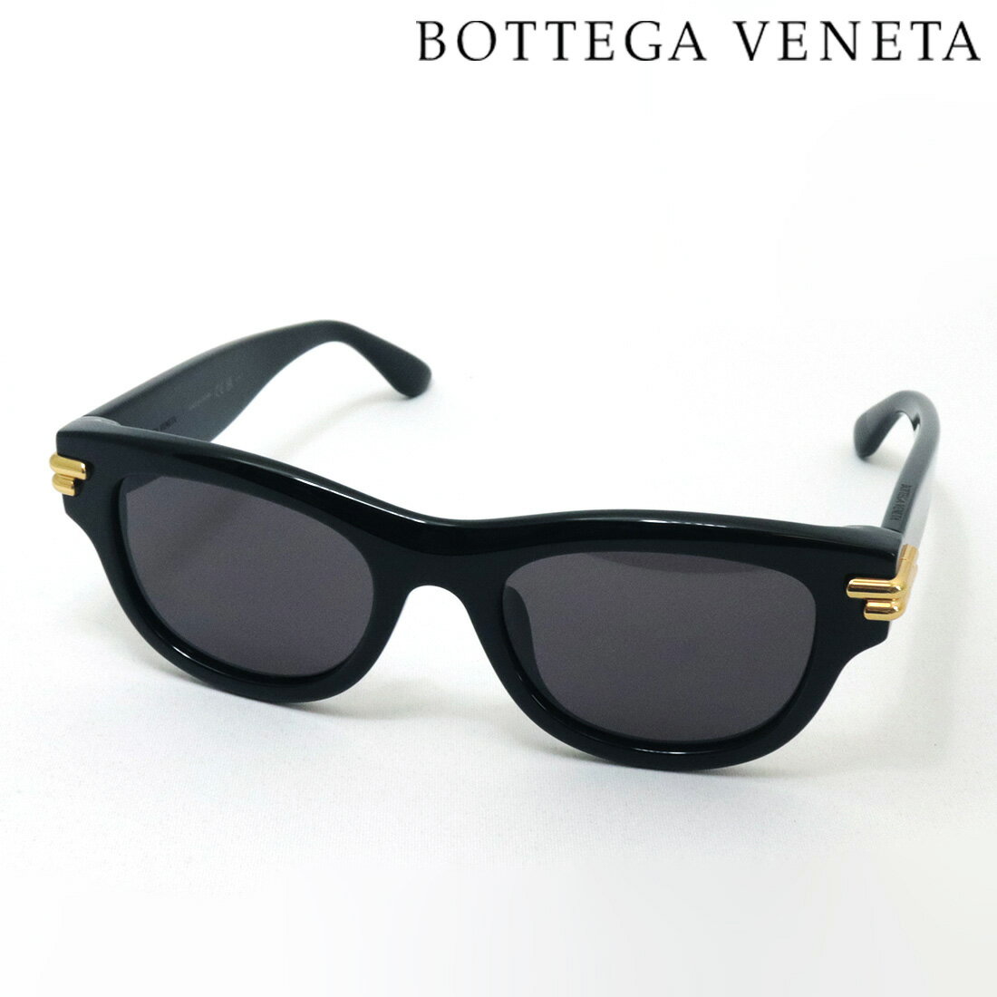 NewModel 【ボッテガ ヴェネタ サングラス 正規販売店】BOTTEGA VENETA BV1323SK 001 ボッテガヴェネタ Made In Japan レディース メンズ ボストン ブラック系