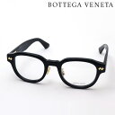 NewModel 【ボッテガ ヴェネタ メガネ 正規販売店】BOTTEGA VENETA BV1355OJ 001 49 RIBBON ボッテガヴェネタ 伊達メガネ 度付き ブルーライト カット 眼鏡 Made In Japan レディース メンズ ボストン ブラック系(4)