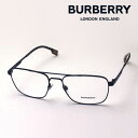 【バーバリー メガネ 正規販売店】 BURBERRY BE1340 1007 伊達メガネ 度付き ブルーライト カット 眼鏡 黒縁 Made In Italy スクエア ブラック系