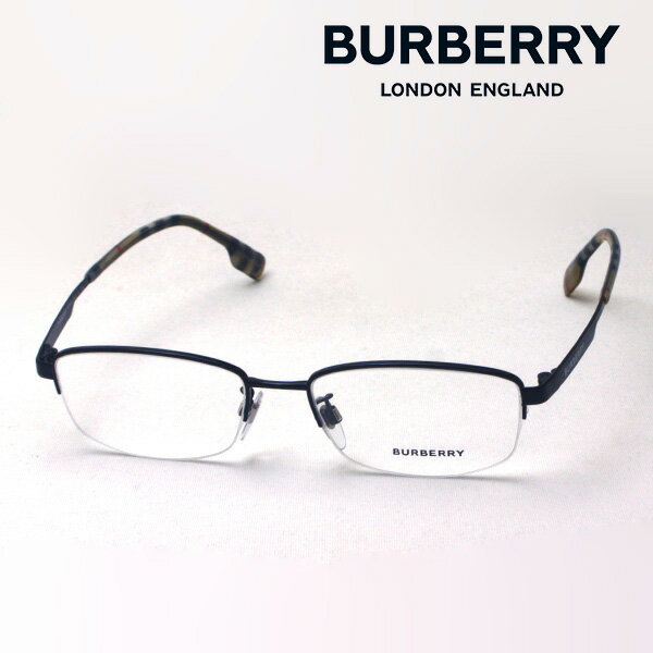 正規品 BURBERRY メガネ シルバーカラー ハーフリム イタリア製 正規品 BURBERRY メガネ シルバーカラー ハーフリム イタリア製