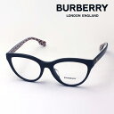 【バーバリー メガネ 正規販売店】 BURBERRY BE2311F 3824 伊達メガネ 度付き ブルーライト カット 眼鏡 黒縁 Made In Italy フォックス ブラック系