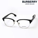 【バーバリー メガネ 正規販売店】 BURBERRY BE2351D 3001 51 伊達メガネ 度付き ブルーライト カット 眼鏡 黒縁 Made In Italy ブロー ブラック系