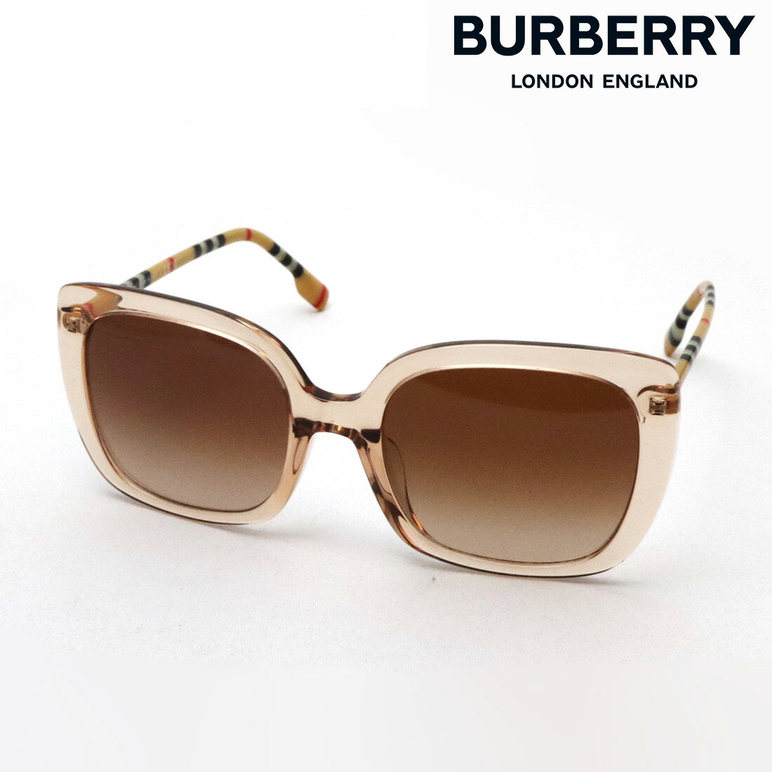 バーバリー 【バーバリー サングラス 正規販売店】 BURBERRY BE4323F 400613 Made In Italy スクエア ブラウン系