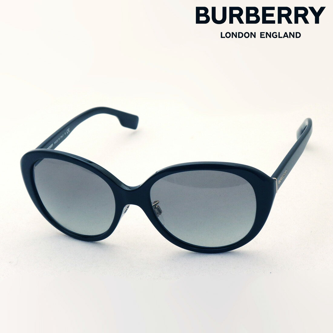 バーバリー 【バーバリー サングラス 正規販売店】 BURBERRY BE4330D 300111 Made In Italy ラウンド ブラック系