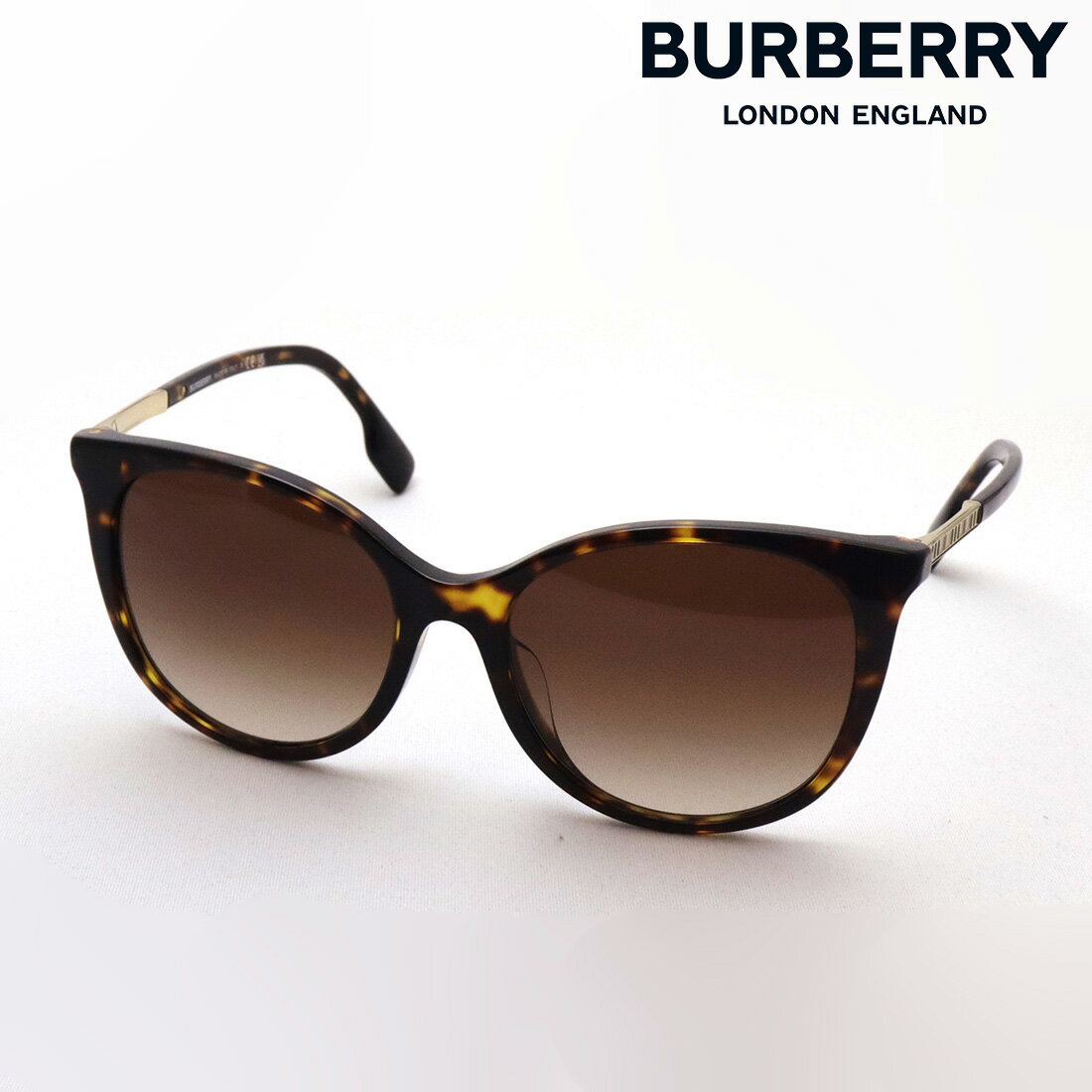 【バーバリー サングラス 正規販売店】 BURBERRY BE4333F 300213 ALICE アリス Made In Italy フォックス トータス系