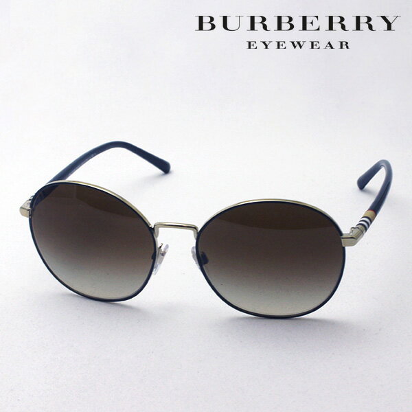 大ヒットモデル 【バーバリー サングラス 正規販売店】 BURBERRY BE3094 114513 Made In Italy ラウンド