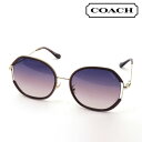 プレミア生産終了モデル 【コーチ サングラス 正規販売店】COACH サングラス HC7144BD 9413U6 レディース バタフライ ゴールド系 ピンク系