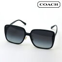 【コーチ サングラス 正規販売店】COACH サングラス HC8368D 50028G レディース ウェリントン ブラック系