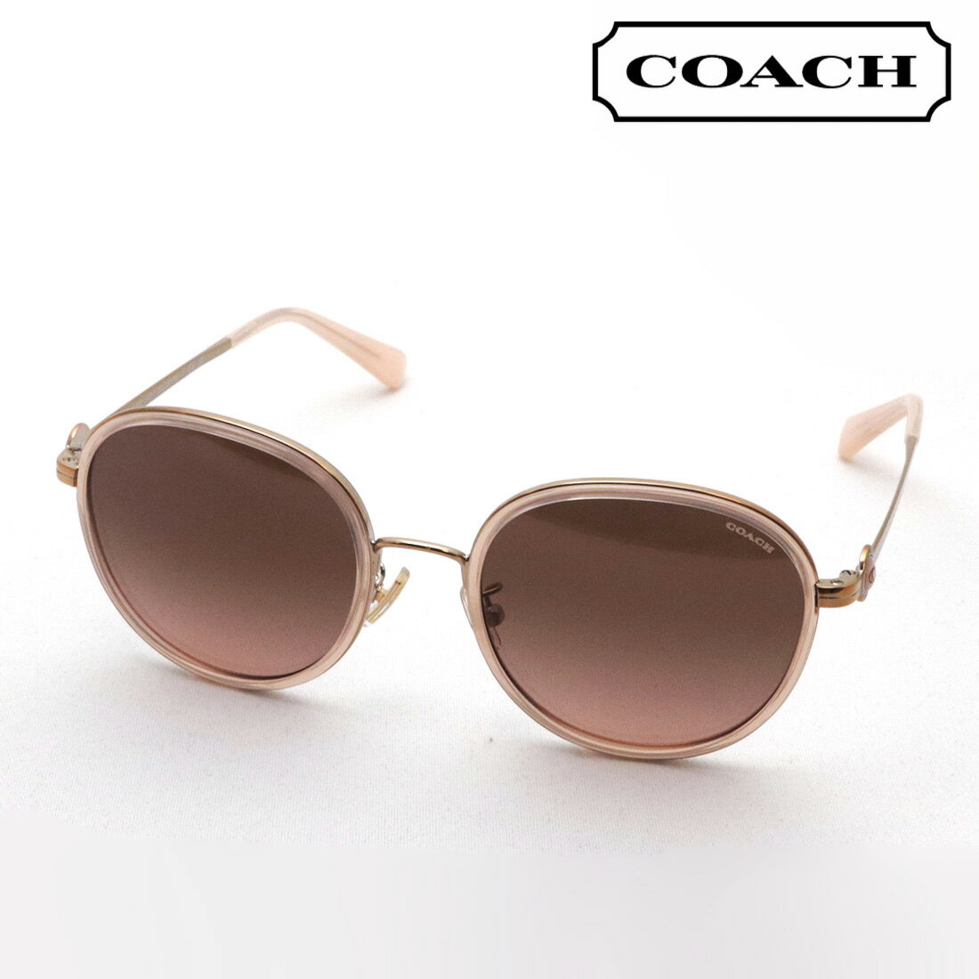 コーチ サングラス（レディース） 【コーチ サングラス 正規販売店】COACH HC7129 56465M C6179 レディース ラウンド ピンク系