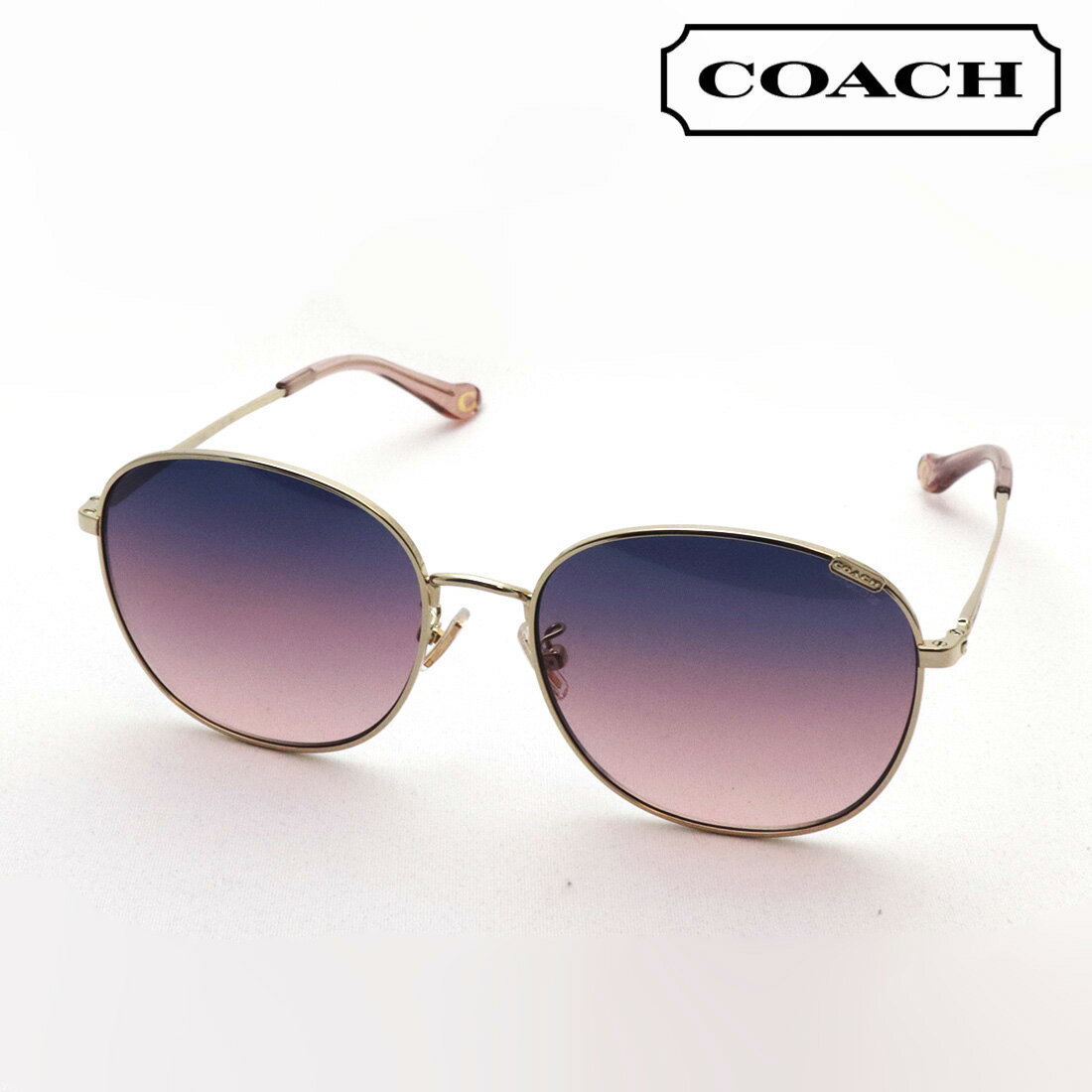 【コーチ サングラス 正規販売店】COACH HC7134 90050J C7996 レディース ラウンド ゴールド系