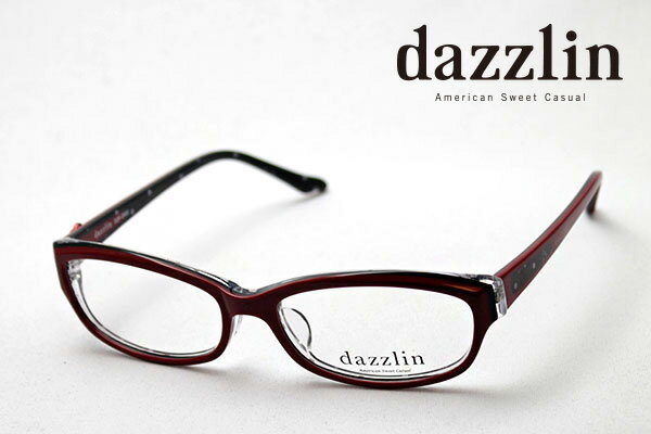 Glasses - おすすめ価格 【ダズリン正規店】 DZF-2502-3 dazzlin ダズリン メガネ 伊達メガネ 度付き ブルーライト カット 眼鏡 レッド系おしゃれ シェイプ 【S4】
