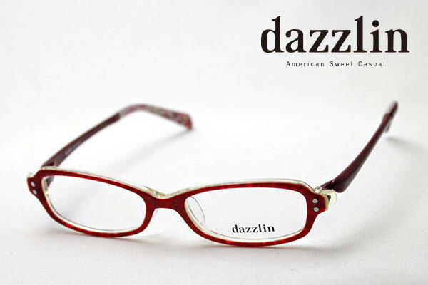 Glasses - おすすめ価格 【ダズリン正規店】 DZF-2523-1 dazzlin ダズリン メガネ 伊達メガネ 度付き ブルーライト カット 眼鏡 レッド系 スクエア おしゃれ スクエア 【S4】