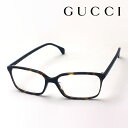 プレミア生産終了モデル 【グッチ メガネ 正規販売認定店】 GUCCI GG0553OA 002 伊達メガネ 度付き 眼鏡 Made In Italy スクエア トータス系