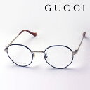 【グッチ メガネ 正規販売認定店】 GUCCI GG0581O 002 47 伊達メガネ 度付き 眼鏡 黒縁 Made In Italy ラウンド ブラック系