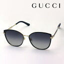【グッチ サングラス 正規販売認定店】 GUCCI GG0589SK 001 RETRO WEB FRAME Made In Japan フォックス ブラック系