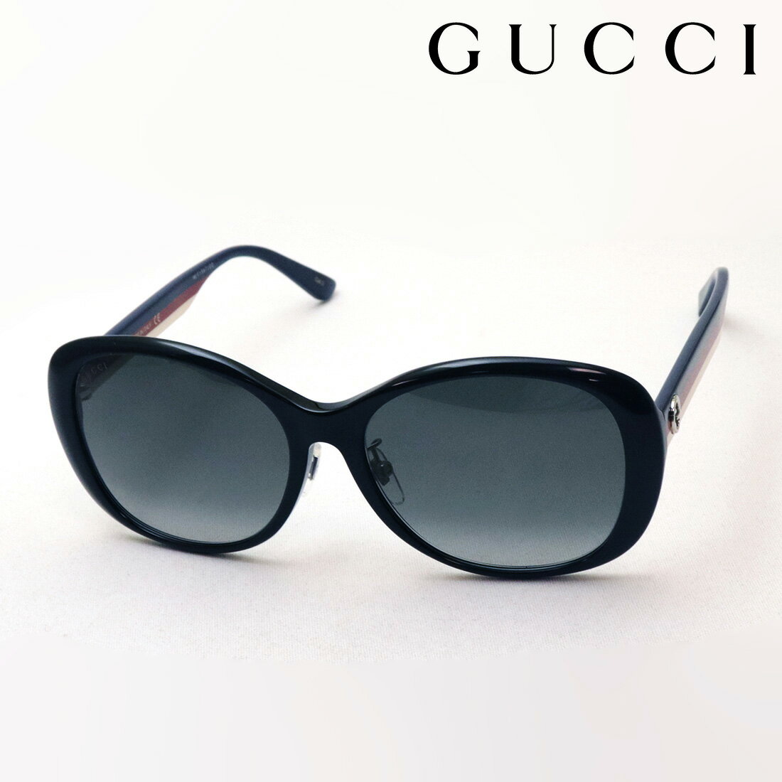 【グッチ サングラス 正規販売認定店】 GUCCI GG0849SK 002 RETRO WEB FRAME Made In Italy ラウンド ブラック系