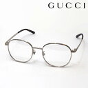 大ヒットモデル 【グッチ メガネ 正規販売認定店】 GUCCI GG0947OA 004 53 伊達メガネ 度付き 眼鏡 Made In Italy ボストン シルバー系