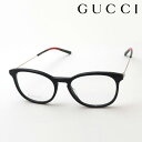 【グッチ メガネ 正規販売認定店】 GUCCI GG1049O 001 52 伊達メガネ 度付き 眼鏡 WEB Made In Italy ボストン ブラック系