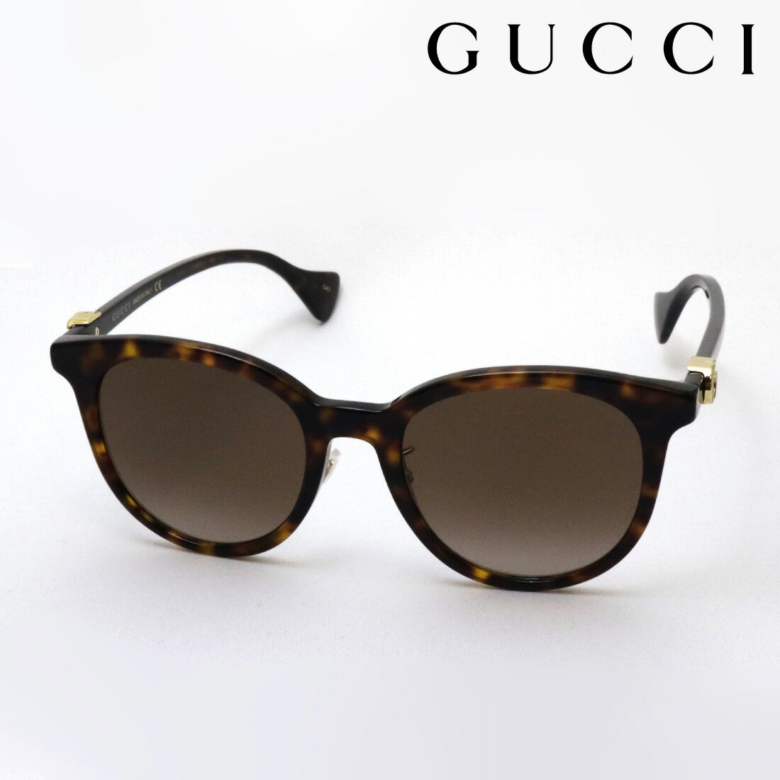 グッチ サングラス（レディース） 【グッチ サングラス 正規販売認定店】 GUCCI GG1073SK 003 Made In Italy ラウンド トータス系