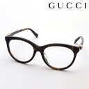 おすすめ価格 【グッチ メガネ 正規販売認定店】 GUCCI GG1074OA 002 54 伊達メガネ 度付き 眼鏡 Made In Italy フォックス トータス系