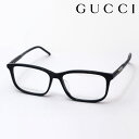 プレミア生産終了モデル 【グッチ メガネ 正規販売認定店】 GUCCI GG1159OA 001 伊達メガネ 度付き 眼鏡 Made In Italy 黒縁 スクエア ブラック系