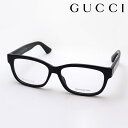 NewModel 【グッチ メガネ 正規販売認定店】 GUCCI GG1341O 001 伊達メガネ 度付き 眼鏡 黒縁 Made In Italy スクエア ブラック系