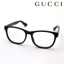 NewModel 【グッチ メガネ 正規販売認定店】 GUCCI GG1344O 005 56 伊達メガネ 度付き 眼鏡 黒縁 Made In Italy スクエア ブラック系