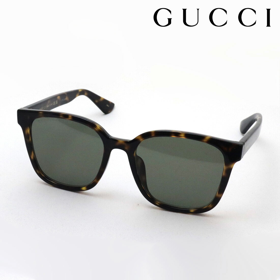 グッチ サングラス（レディース） NewModel 【グッチ サングラス 正規販売認定店】 GUCCI アジアンモデル GG1346SK 003 Made In Italy スクエア トータス系