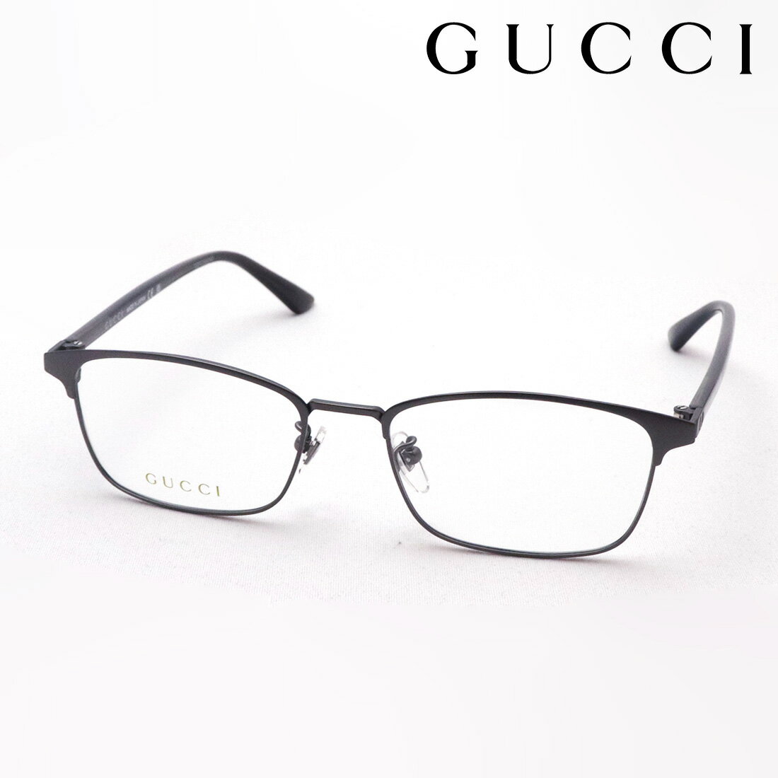 NewModel 【グッチ メガネ 正規販売認定店】 GUCCI GG1475OJ 003 伊達メガネ 度付き 眼鏡 WEB Made In Japan スクエア