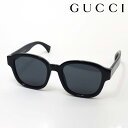 NewModel 【グッチ サングラス 正規販売認定店】 GUCCI アジアンモデル GG1140SK 001 LOGO Made In Italy メンズ スクエア ブラック系