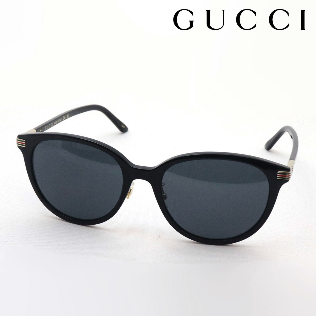 グッチ サングラス（レディース） NewModel 【グッチ サングラス 正規販売認定店】 GUCCI アジアンモデル GG1452SK 001 WEB Made In Italy レディース メンズ オーバル ブラック系