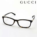 NewModel 【グッチ メガネ 正規販売認定店】 GUCCI GG1506OJ 002 伊達メガネ 度付き 眼鏡 Made In Italy スクエア トータス系
