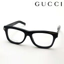 NewModel 【グッチ メガネ 正規販売認定店】 GUCCI GG1526O 005 伊達メガネ 度付き 眼鏡 黒縁 RIVETS Made In Italy ウェリントン ブラック系