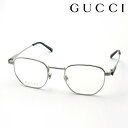 NewModel【グッチ メガネ 正規販売認定店】 GUCCI GG1878O 003 SIGN 伊達メガネ 度付き 眼鏡 Made In Japan メンズ スクエア シルバー系