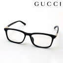 NewModel【グッチ メガネ 正規販売認定店】 GUCCI GG1900OA 001 SIGN 伊達メガネ 度付き 眼鏡 黒縁 Made In Italy メンズ スクエア ブラック系