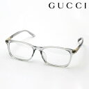 NewModel【グッチ メガネ 正規販売認定店】 GUCCI GG1900OA 003 SIGN 伊達メガネ 度付き 眼鏡 黒縁 Made In Italy メンズ スクエア グレー系