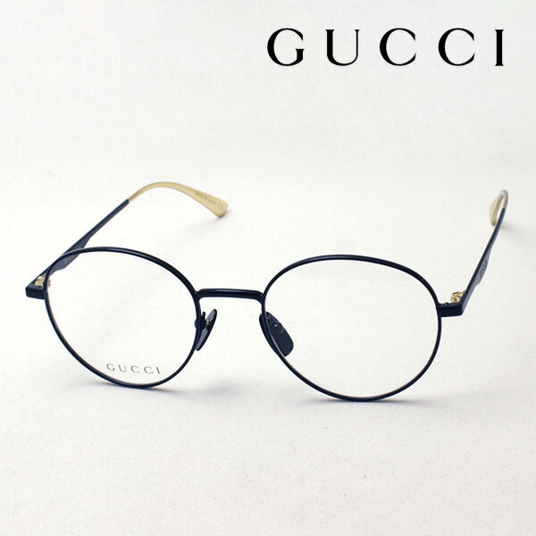 【グッチ メガネ 正規販売認定店】 GUCCI GG0337O 002 伊達メガネ 度付き 眼鏡 Made In Japan ラウンド